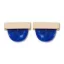 Victoria Rose gold colored blue patterned earrings