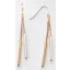 Victoria Rose gold colored earrings with white pattern