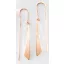 Victoria Rose gold saber earrings