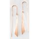 Victoria rose gold colour saber earring