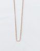 Victoria rose gold colour necklace