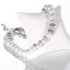 Victoria Silver-colored white pearl necklace
