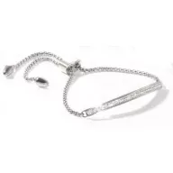 Victoria Silver-colored bracelet with white stones
