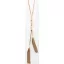 Victoria Rose gold colored white stone necklace