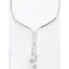 Victoria Silver-colored necklace with white stones