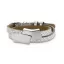 Victoria Silver-colored Leather Bracelet