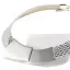Victoria Silver-colored leather necklace