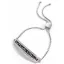 Victoria Silver Color Black and White Stone Bracelet