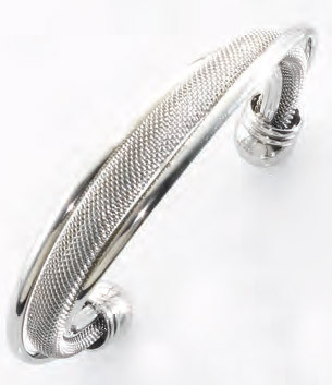 Victoria Silver coloured mesh Bracelet