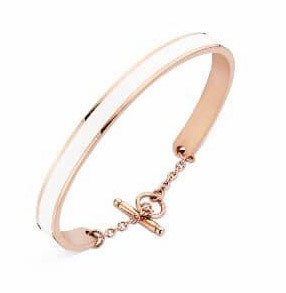 Victoria rose gold white pattern Bracelet