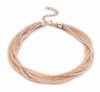 Victoria rose gold coloured stone necklace