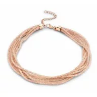 Victoria Rose Gold-Colored Stone Necklace
