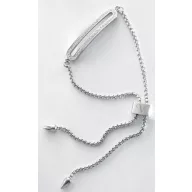 Victoria Silver-colored bracelet with white stones