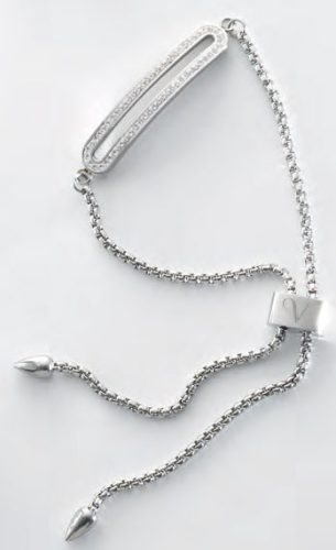 Victoria Silver white stone Bracelet