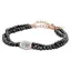 Victoria White Stone Black Beaded Bracelet