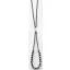 Victoria Black Bead Necklace with White Stones
