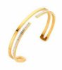 Victoria Gold colour white stone Bracelet