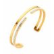 Victoria Gold colour white stone Bracelet