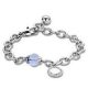 Victoria Silver-colored blue gemstone bracelet