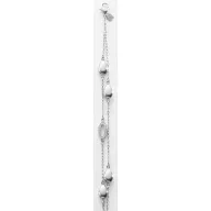 Victoria Silver-colored stone bracelet