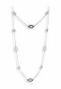 Victoria Silver coloured stones necklace