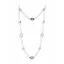 Victoria Silver-colored stone necklace