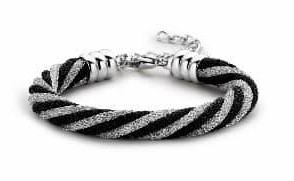 Victoria Black white Bracelet