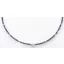 Victoria White Stone Blue Bead Necklace