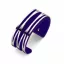 Victoria Silver-colored blue patterned bracelet