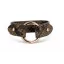 Victoria Rose gold colored brown patterned leather bracelet