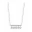 Victoria Silver-colored Necklace with White Stones