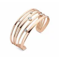 Victoria Rose gold colored white stone bracelet