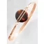 Victoria Rose gold colored bracelet with brown pattern