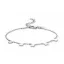 Victoria Silver-colored square patterned bracelet