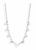 Victoria Square patterned necklace in silver color