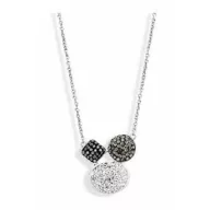 Victoria Silver-Colored Stone Necklace