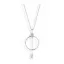 Victoria Silver-colored blue stone necklace