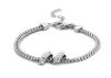 Victoria Silver white stone Bracelet