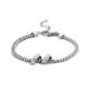 Victoria Silver white stone Bracelet