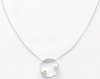 Victoria Silver coloured white pearl necklace