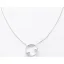 Victoria Silver-colored white pearl necklace