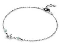 Victoria Silver coloured pearl marine Star Bracelet