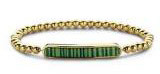 Victoria Gold coloured with green pattern Bracelet
