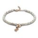 Victoria Rose gold colored white pearl bracelet