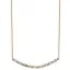 Victoria Rose gold colored white pearl necklace