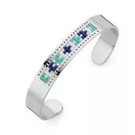 Victoria Silver-colored bracelet with colorful stones