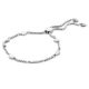 Victoria Silver white stone crescent Bracelet