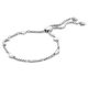 Victoria Silver white stone crescent Bracelet