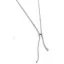 Victoria Silver colored white stone necklace