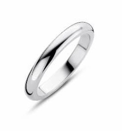 Victoria Silver coloured hoop ring